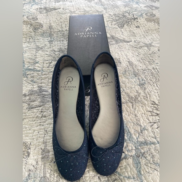 Adrianna Papell Women’s Shirley Ballet Flats in Navy - Picture 7 of 8